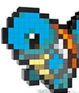 Pokémon MEGA Construction Set Squirtle Pixel Art