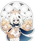 Genshin Impact Traveler Theme Series Character Acrylic Figure Paimon 14 cm