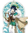 Genshin Impact Mondstadt Theme Series Character Acrylic Figure Venti 14 cm
