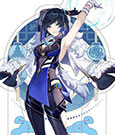 Genshin Impact Liyue Theme Series Character Acryl Figure: Yelan 14cm
