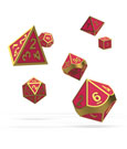 Oakie Doakie Dice RPG Set Metal Glow in the Dark - Golden Princess (7)