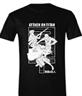 Attack on Titan T-Shirt Monochrome Trio Size M