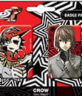 Persona 5 Royal Pin Badges 2-Pack Crow / Goro Akechi