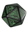 Viridian Jumbo Dice Dungeon Room Generator D20 Black