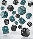 Crosshairs Compact D6 Dice Set Stormy&Black (20)