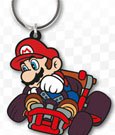 Mario Kart Rubber Keychain Drift 6 cm