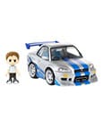 Fast & Furious Q-Village Vehicle with mini-figure Nissan Skyline GT-R (R34) 9 cm
