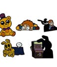 Five Nights at Freddy's Enamel Pins Set Into the Pit 3 cm (6)