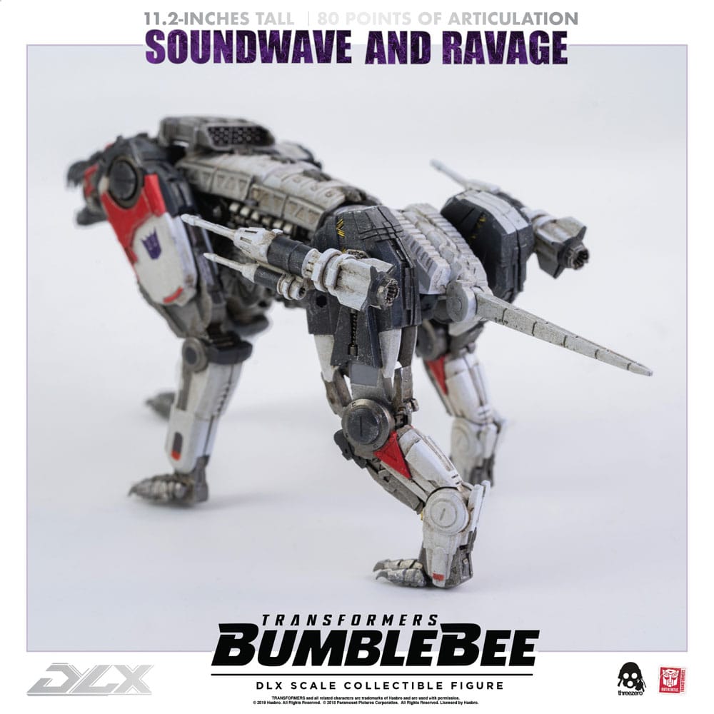 Transformers Bumblebee DLX Action Figure 2-Pack 1/6 Soundwave & Ravage 28 cm