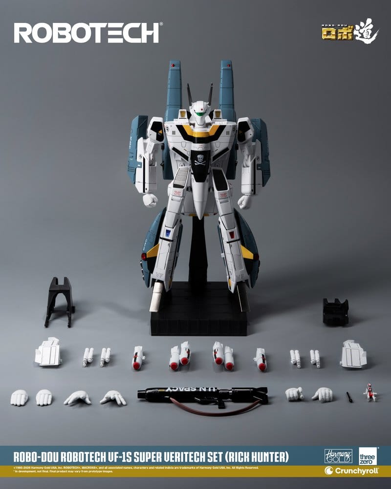 Robotech Robo-Dou Action Figure VF-1S Super Veritech Set (Rick Hunter) 20 cm