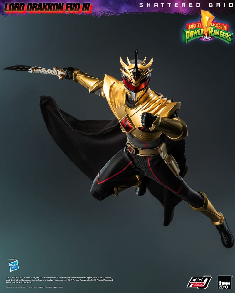 Mighty Morphin Power Rangers Shattered Grid FigZero Action Figure 1/6 Lord Drakkon Evo III 30 cm