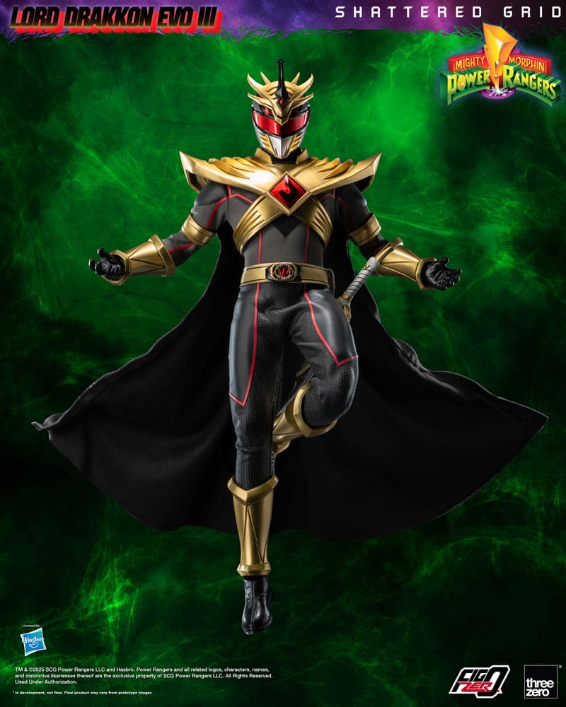 Mighty Morphin Power Rangers Shattered Grid  FigZero Action Figure 1/6 Lord Drakkon Evo III 30 cm