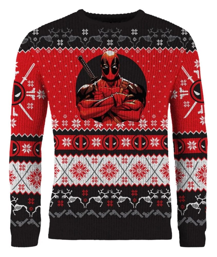 Deadpool Christmas Sweater Size XXXL