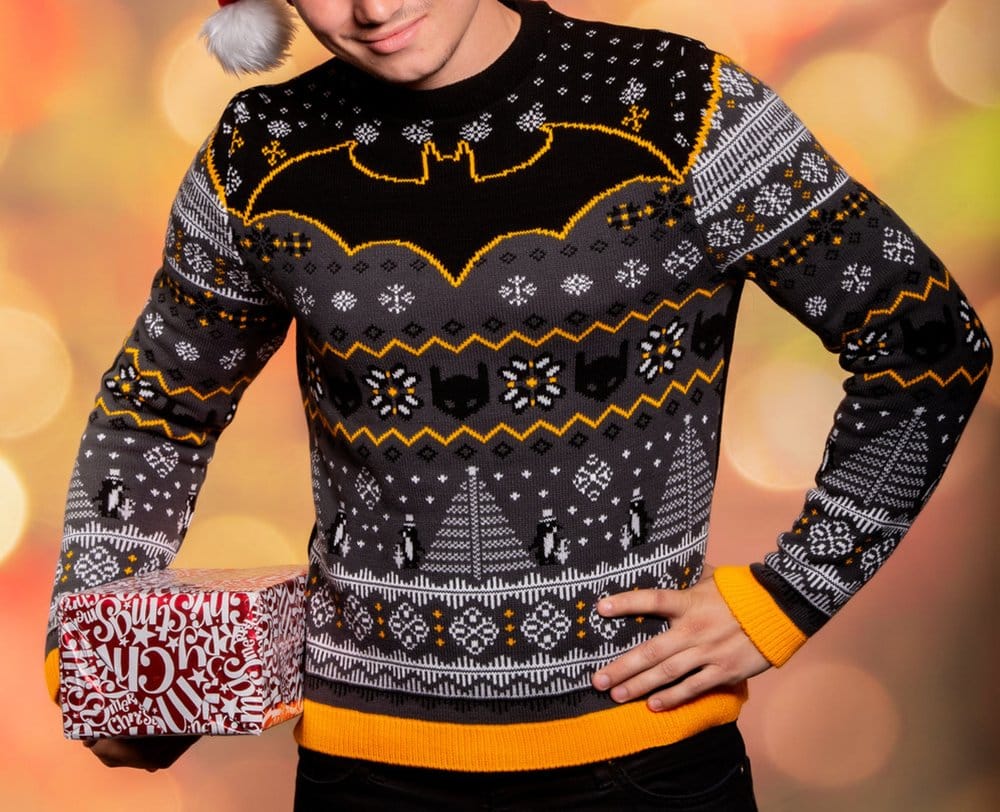 Batman Christmas Sweater Penguin Size M