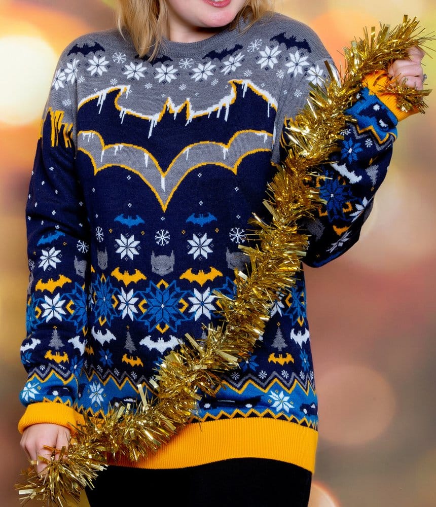 Batman Christmas Sweater Frosty Size XXL
