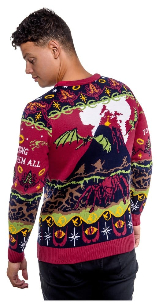 Lord Of The Rings Christmas Sweater One Sweater To Rule Them All Size L