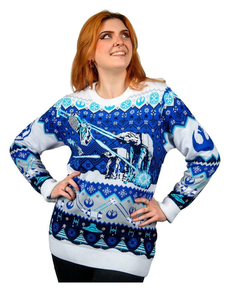 Star Wars Christmas Sweater AT-AT Assault Size XL