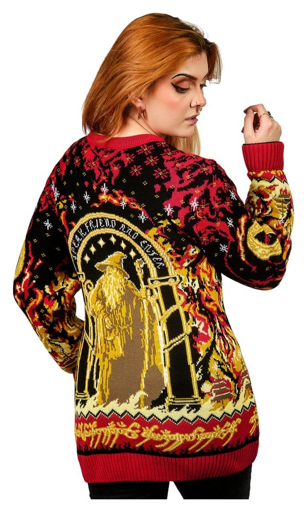 Lord of the Rings Christmas Sweater Balrog Size XXL