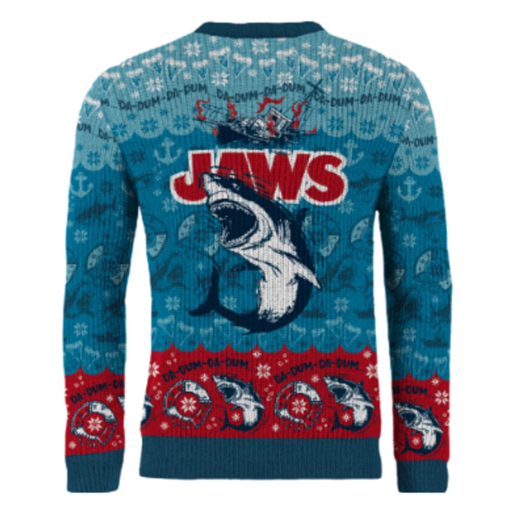 Jaws Christmas Sweater Jaws  Size XL
