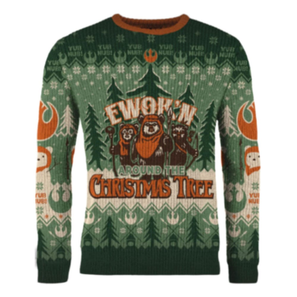 Star Wars Christmas Sweater Ewok'n around the Christmas Tree  Size L