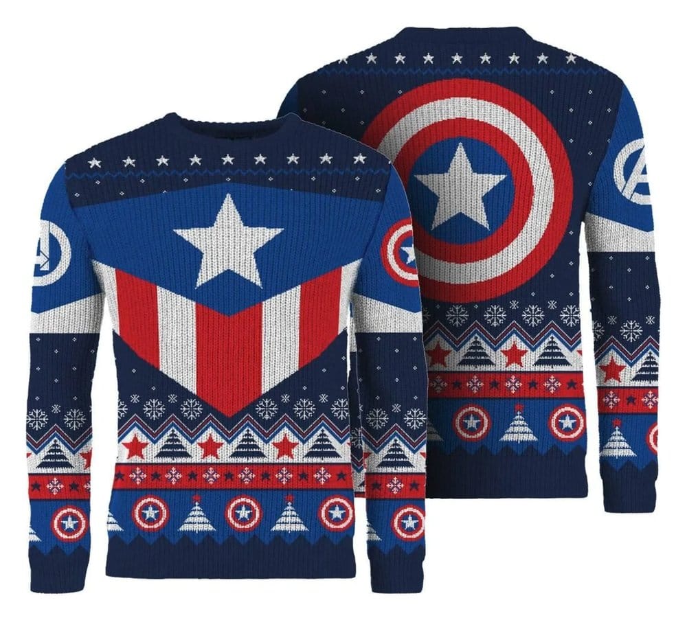 Captain America Christmas Sweater Size XS