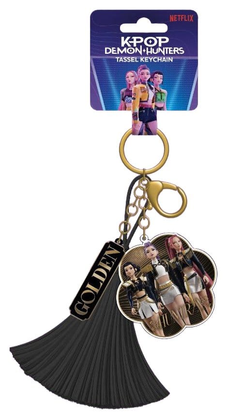 KPop Demon Hunters Tassel Keychain Golden