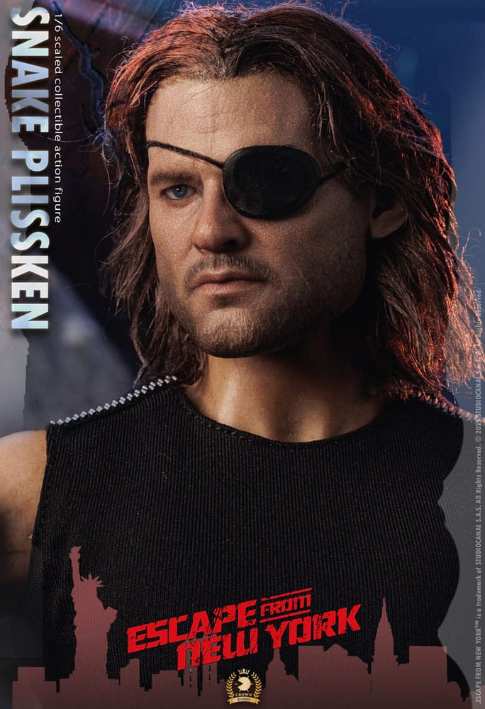 Escape from New York Crown Series Action Figure 1/6 Snake Plissken (Real Hair Version) 30 cm