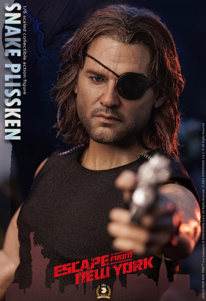 Escape from New York Crown Series Action Figure 1/6 Snake Plissken (Real Hair Version) 30 cm