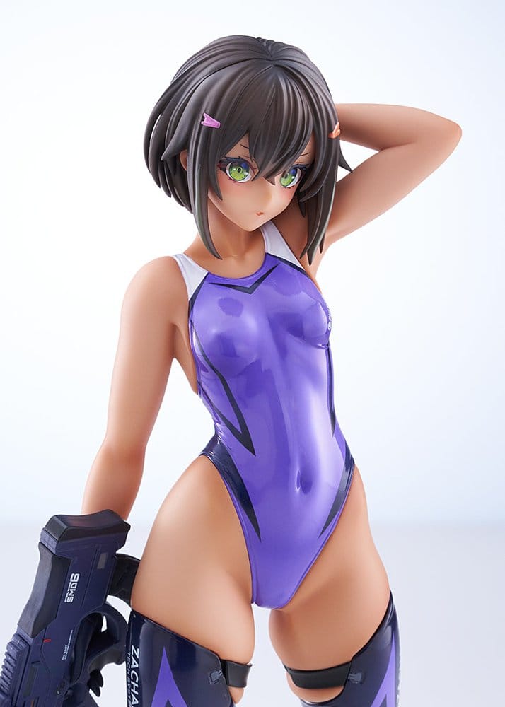 Arms Note PVC Figure 1/7 Buchou-chan of the Swimming Club Purple Swimsuit Ver. 22 cm