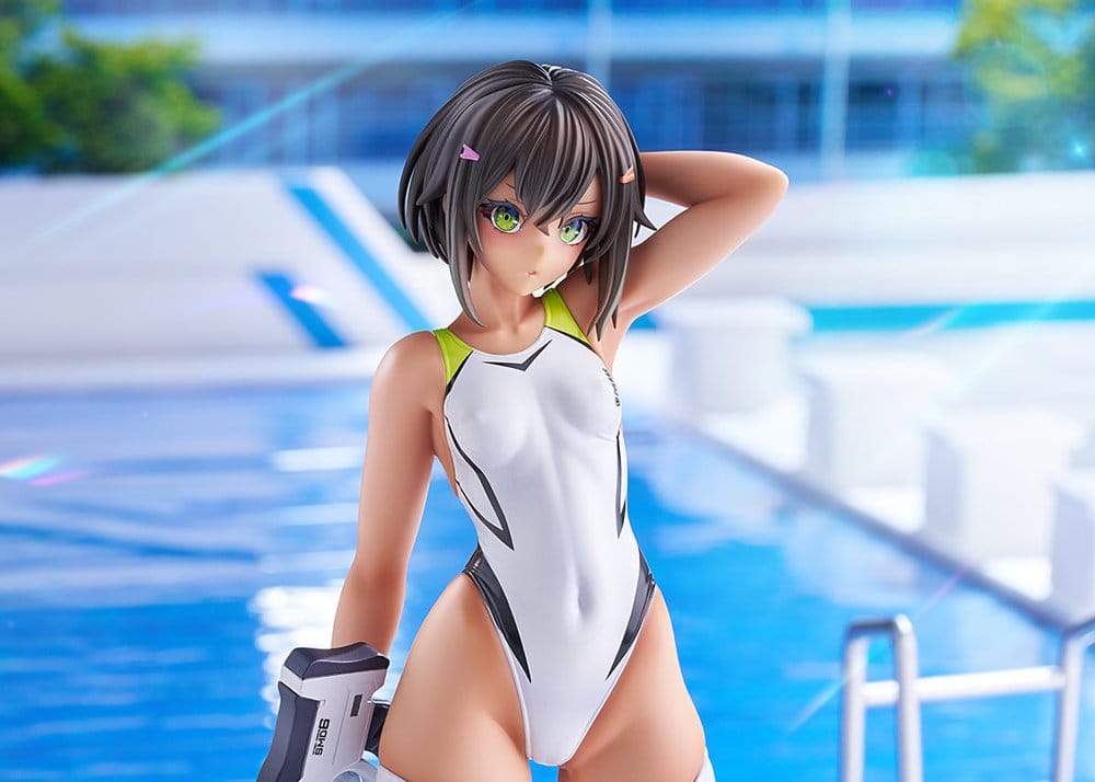 Arms Note PVC Figure 1/7 Buchou-chan of the Swimming Club White Swimsuit Ver. 22 cm
