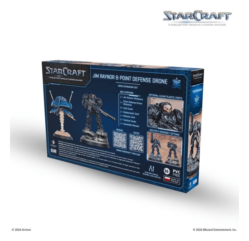 StarCraft TMG Hero Expansion Set Terran: Jim Raynor & Point Defense Drone