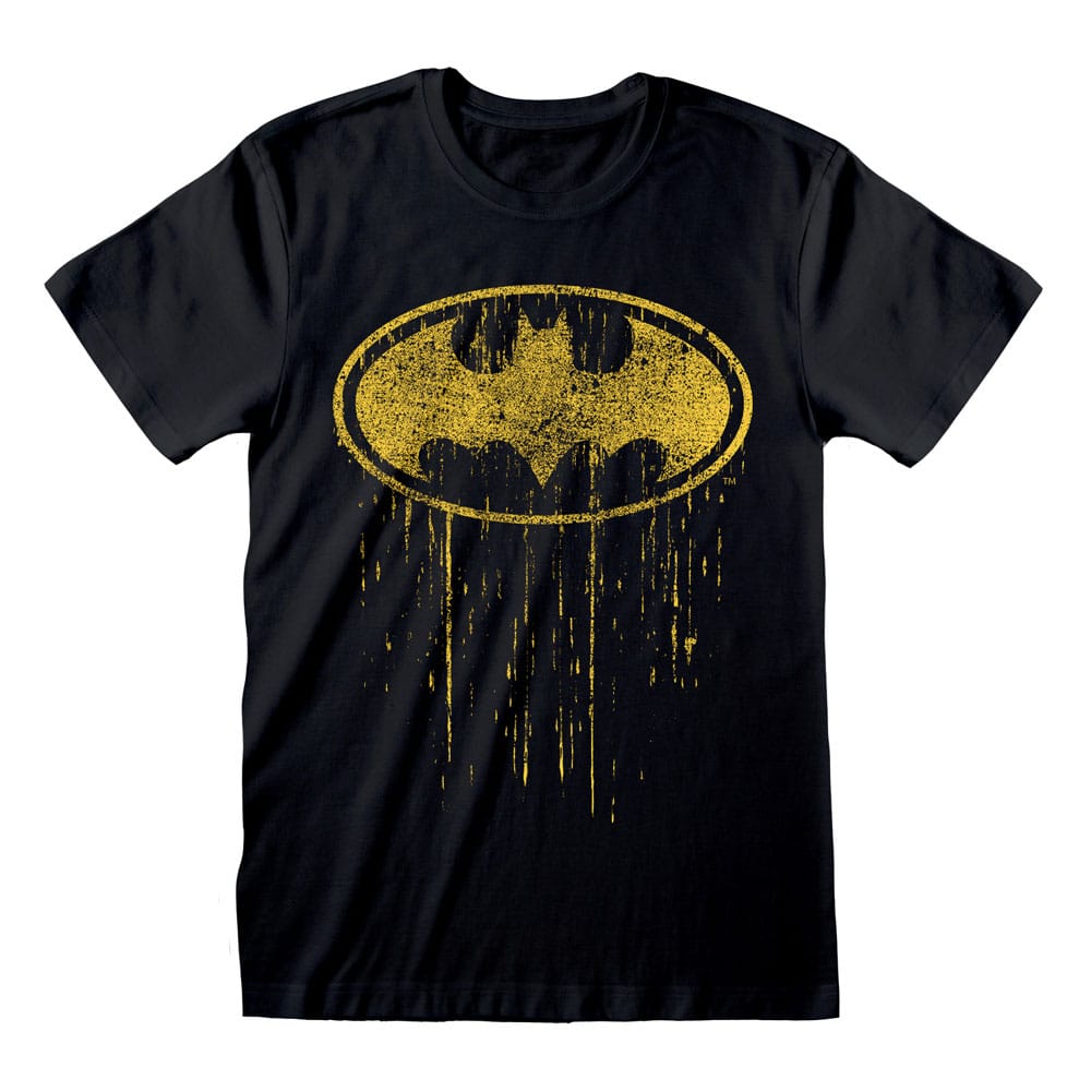Batman T-Shirt Dripping Symbol  Size S