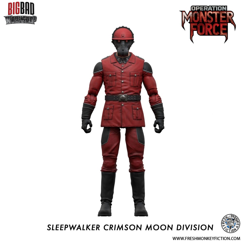 Operation: Monster Force Action Figure 1/12 Sleepwalker Crimson Moon Division 15 cm