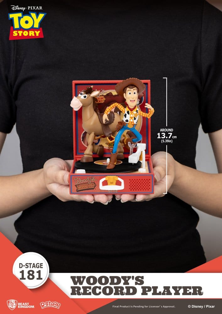 Toy Story Record Player Series PVC figure Woody's Record Player 13 cm