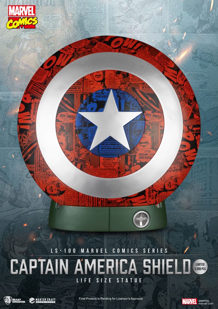 Marvel Comics PVC Captain America Shield Life Size Statue 64 cm