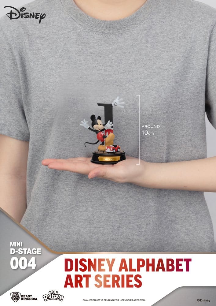 Disney Mini Diorama Stage Statues 6-pack 100 Years of Wonder-Disney Alphabet Art 10 cm