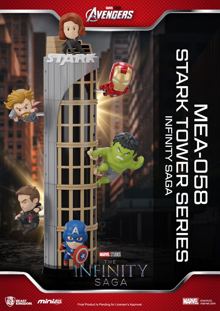 Marvel Mini Egg Attack Figures 12 cm The Infinity Saga Stark Tower Series Assortment (6)