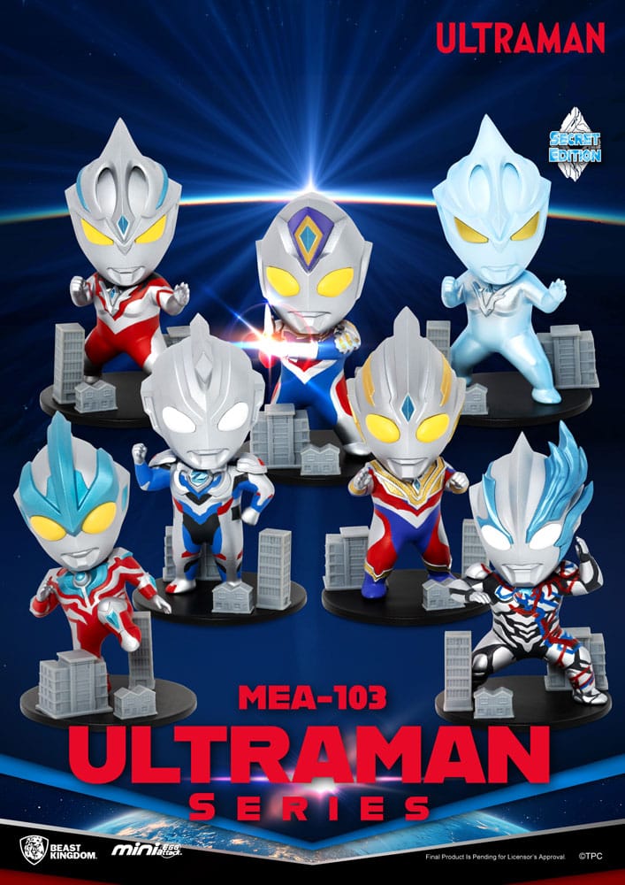 Ultraman Mini Egg Attack Blind Box Figures Ultraman Series 1 9 cm Assortment (6)