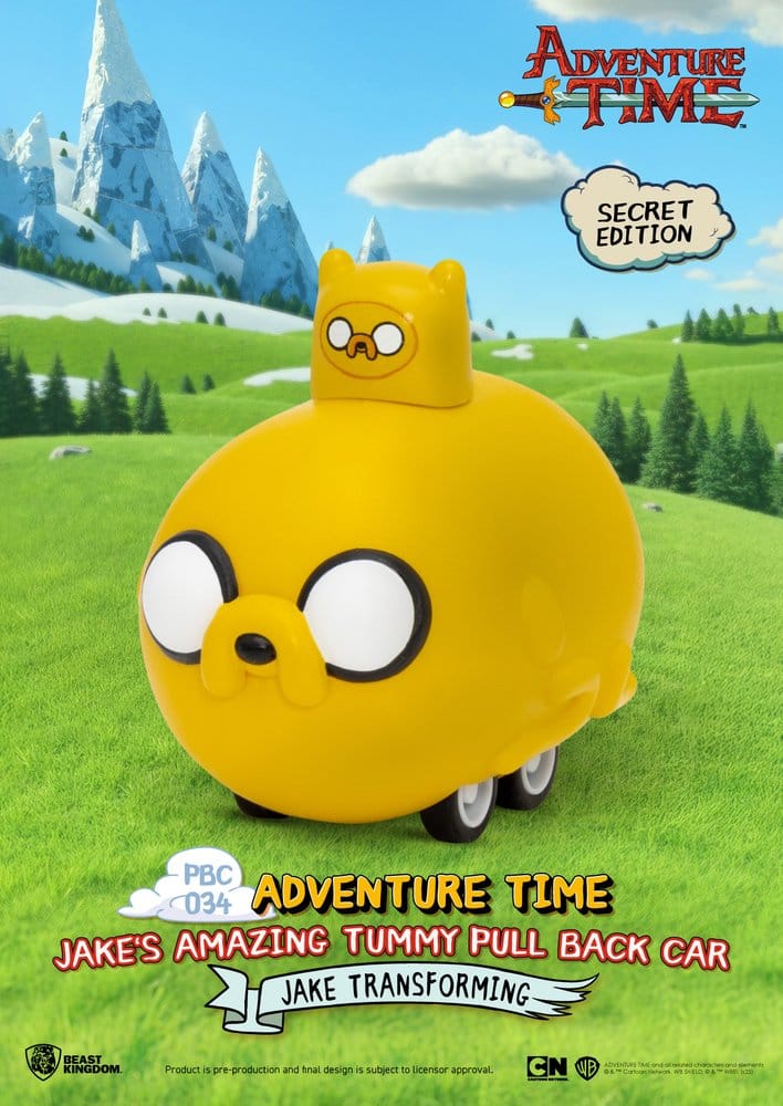 Adventure Time Pull Back Car Jake's Amazing Tummy 5 cm Blind Box Assortment (6)