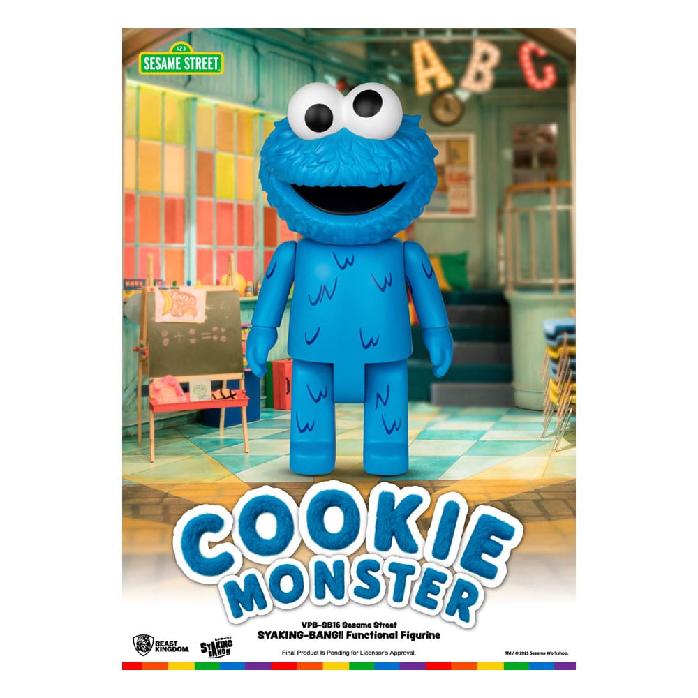 Sesame Street Syaking Bang Series PVC coin bank Cookie Monster 47 cm