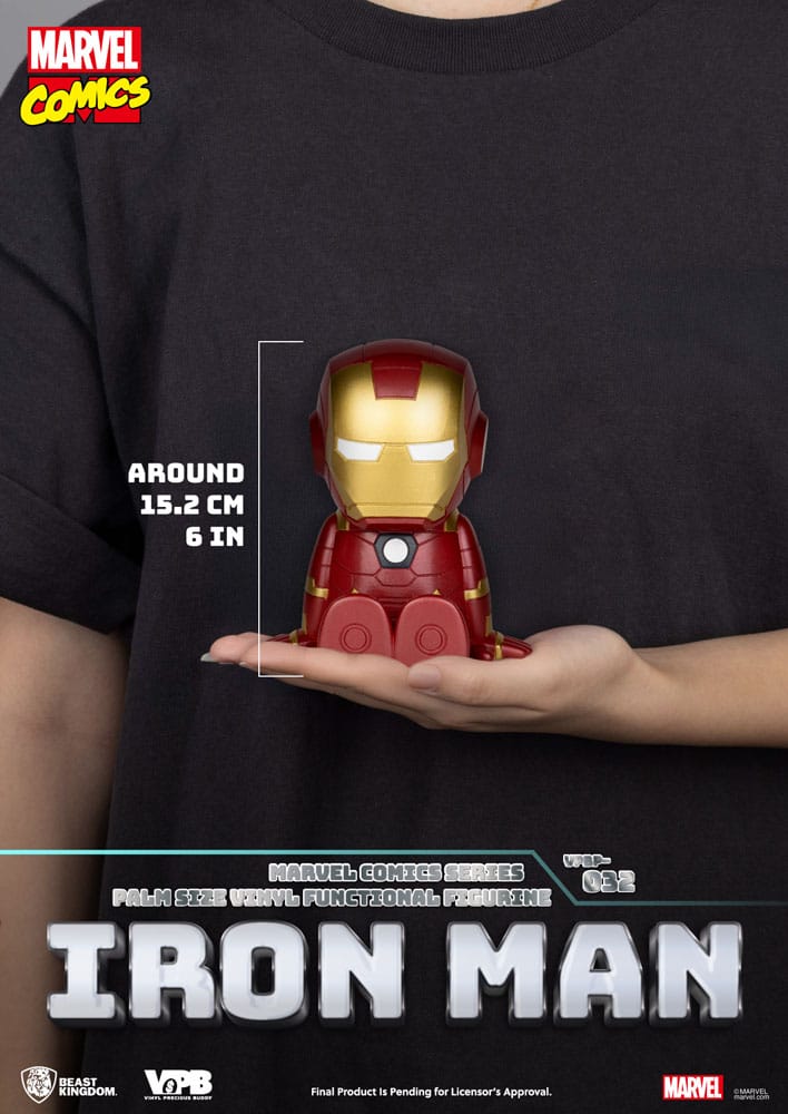Classic Marvel Comics Piggy Vinyl Bank Iron Man 12 cm