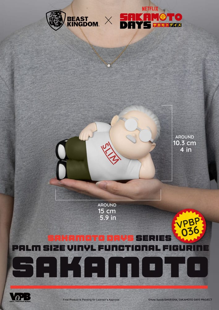 Sakamoto Days Piggy Vinyl Bank Taro Sakamoto 14 cm