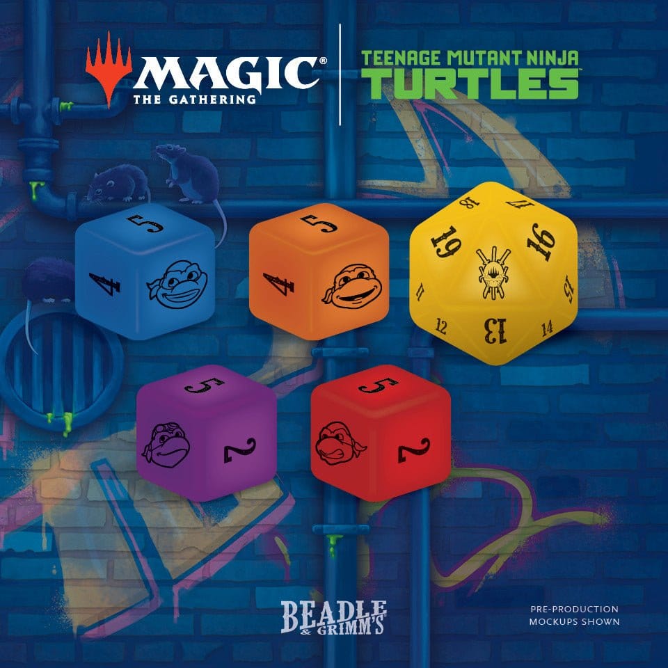 Magic the Gathering Dice and Token Pack Teenage Mutant Ninja Turtles *English*