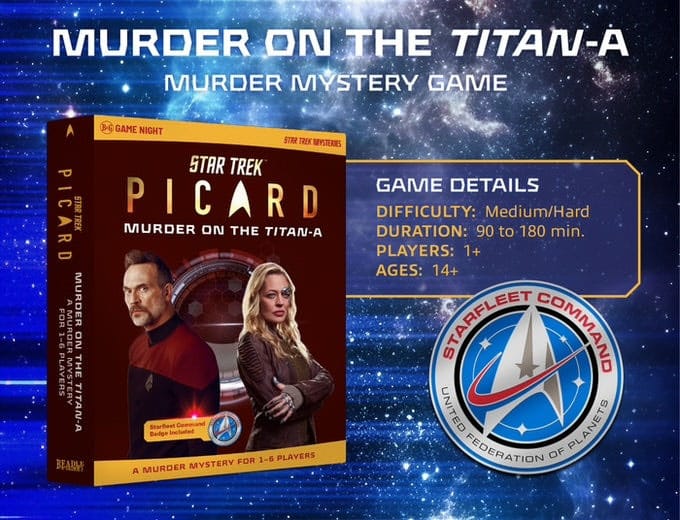 Star Trek: Picard Murder Mystery Game Murder on the Titan-A  *English Version*