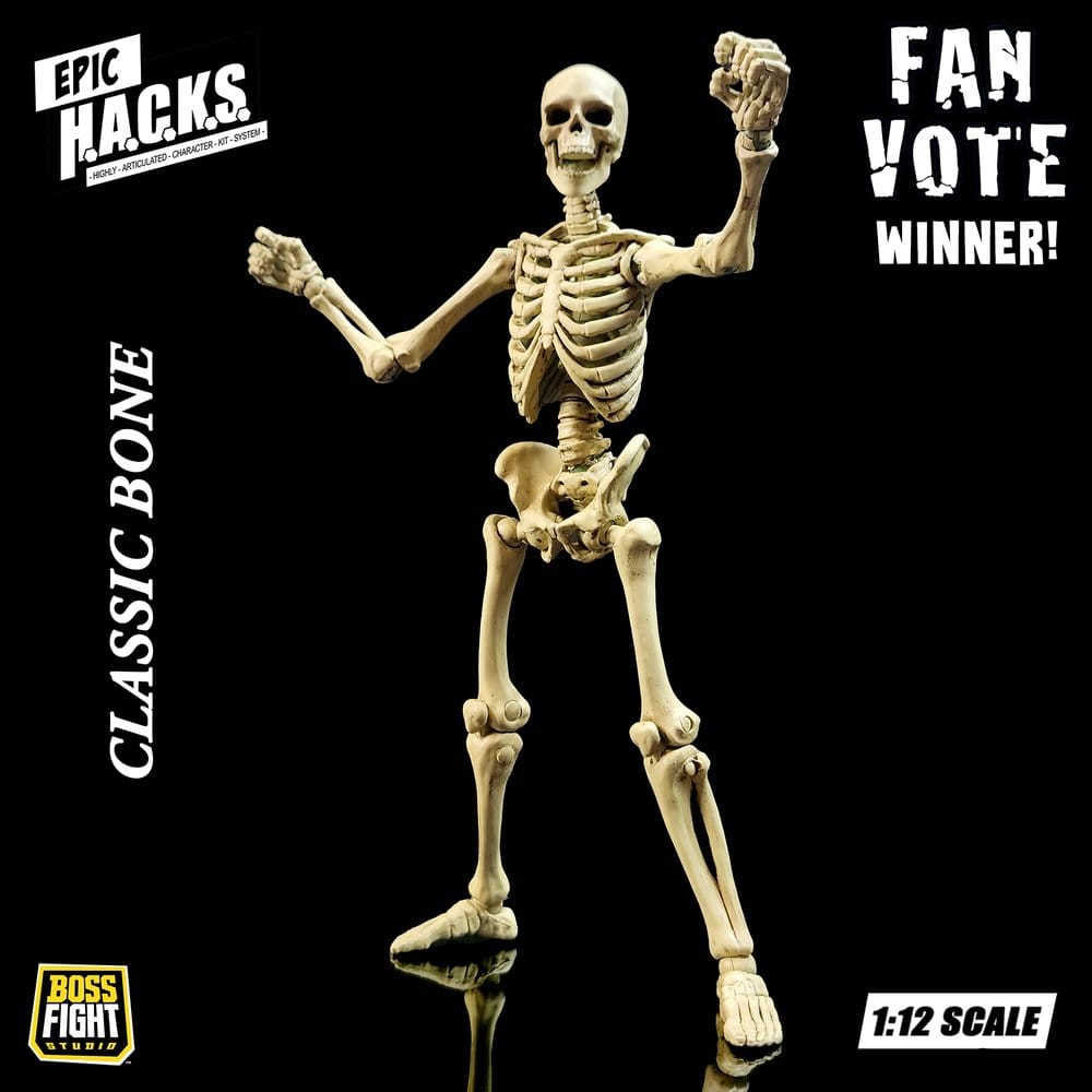 Epic &nbsp;H.A.C.K.S. Action Figure 1/12 Skeleton Blank Classic Bone