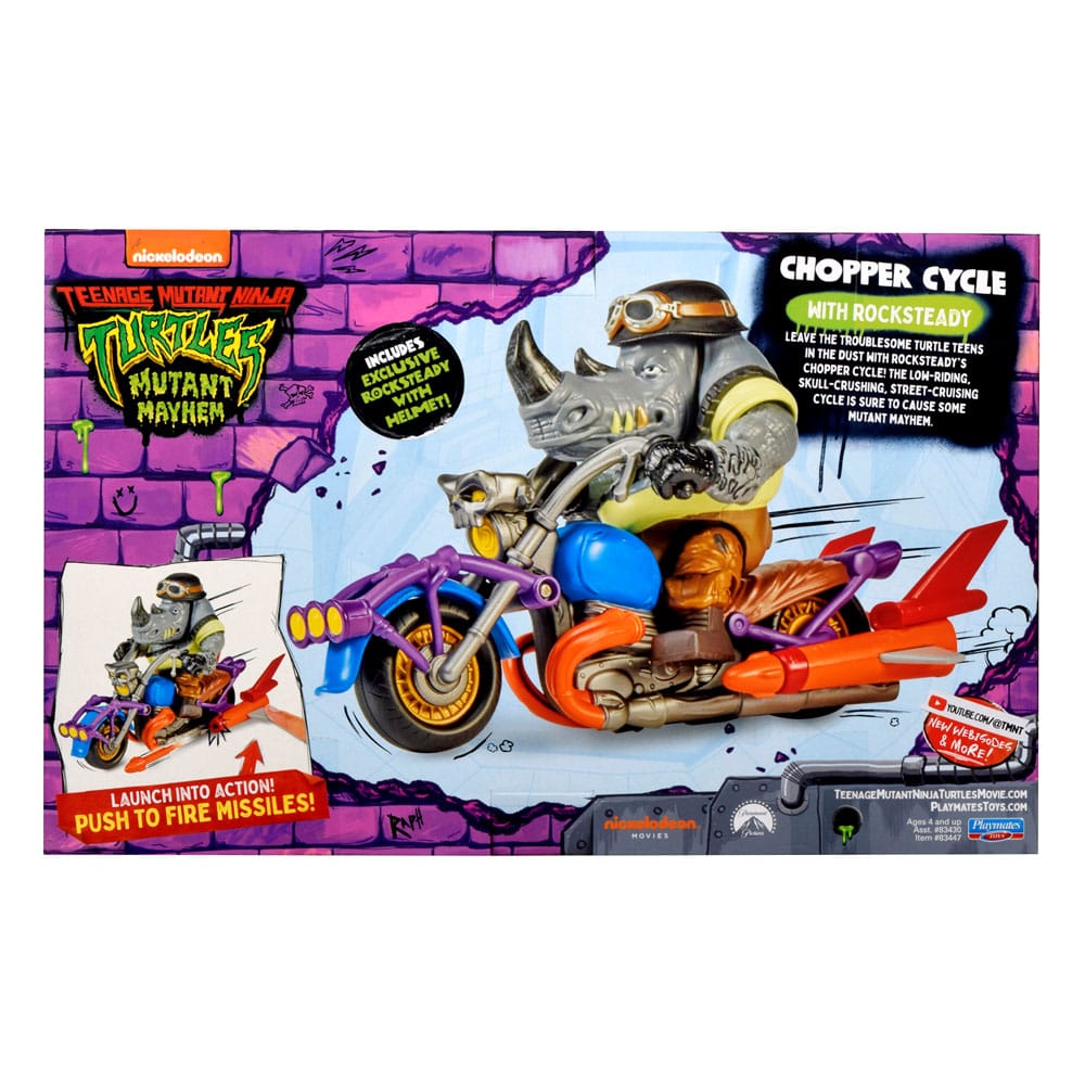 Teenage Mutant Ninja Turtles Action Figure Chopper my Rocksteady