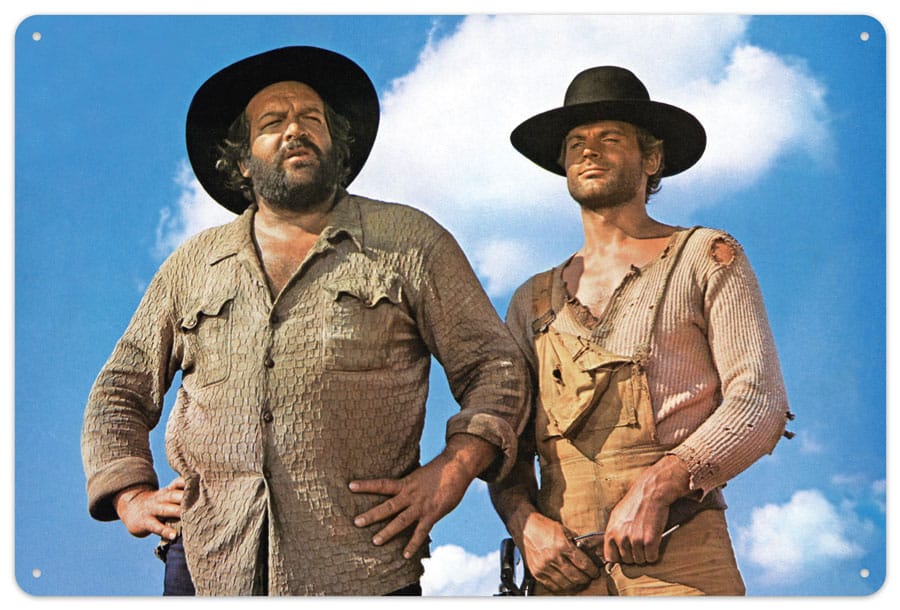Bud Spencer & Terence Hill Tin Sign Blue Sky 20 x 30 cm