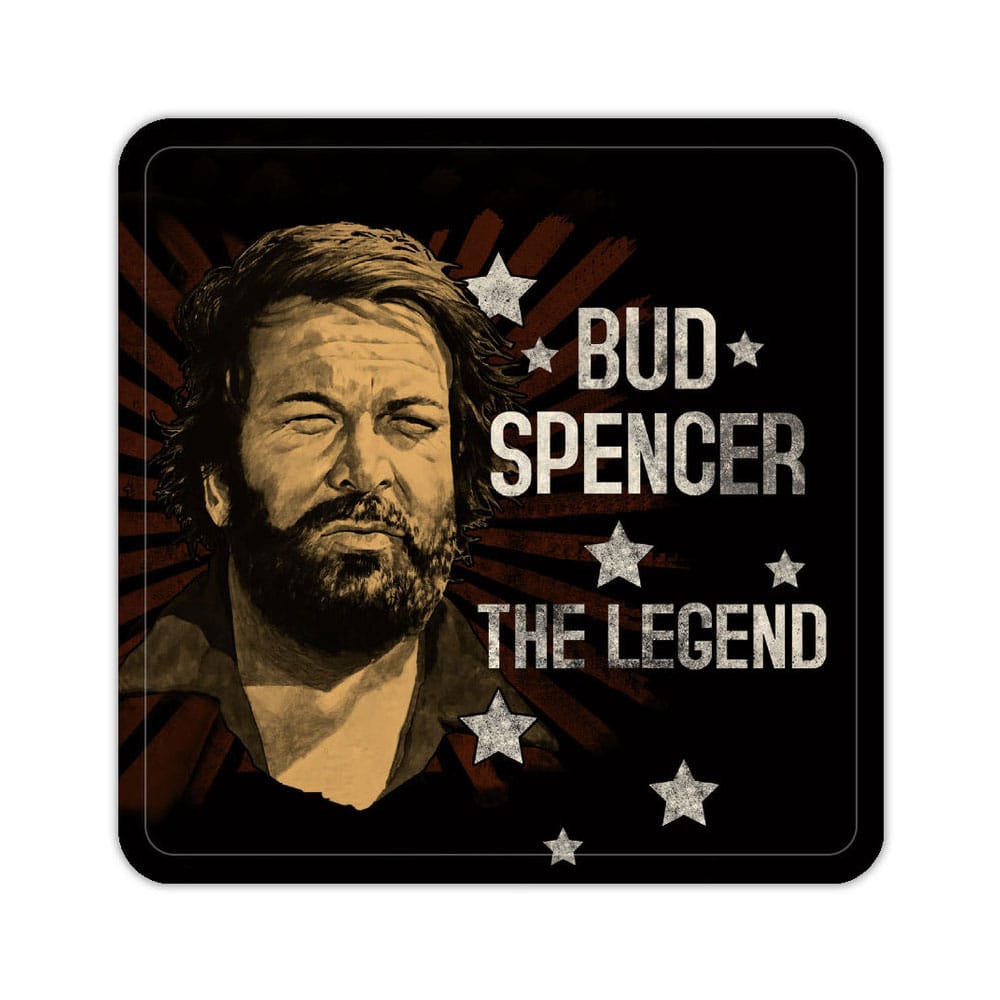Bud Spencer Tin coasters The Legend 10 x 10 cm