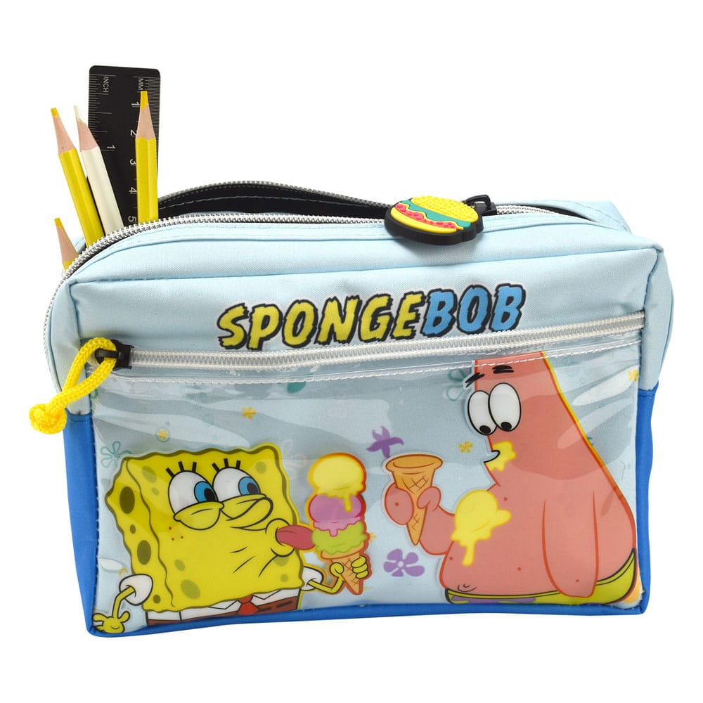 SpongeBob Multi Pocket Pencil Cases Icons Case (8)