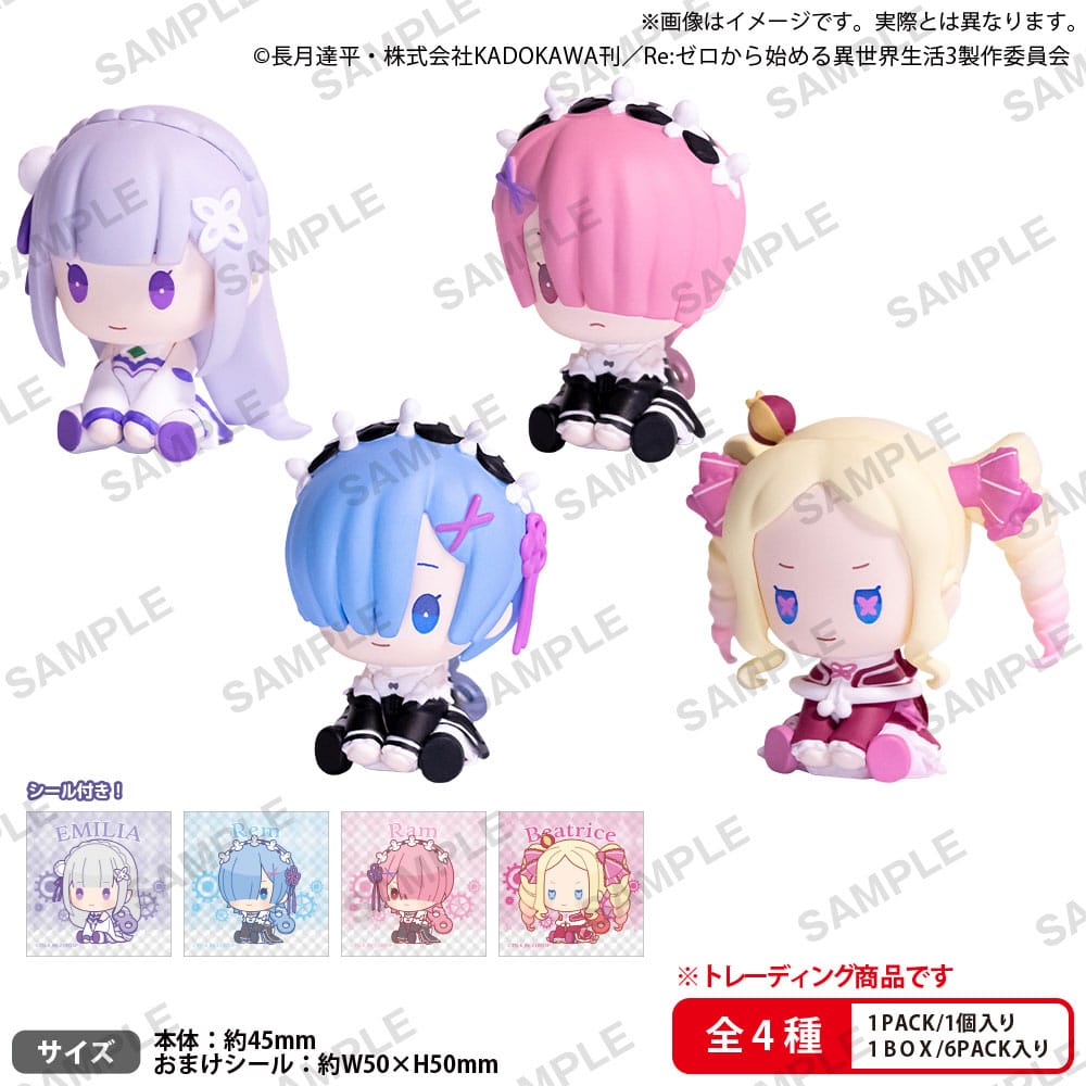 Re:ZERO -Starting Life in Another World PVC Figures Petatto Clockwork Mascot Box Ver. 5 cm Assortment (6)